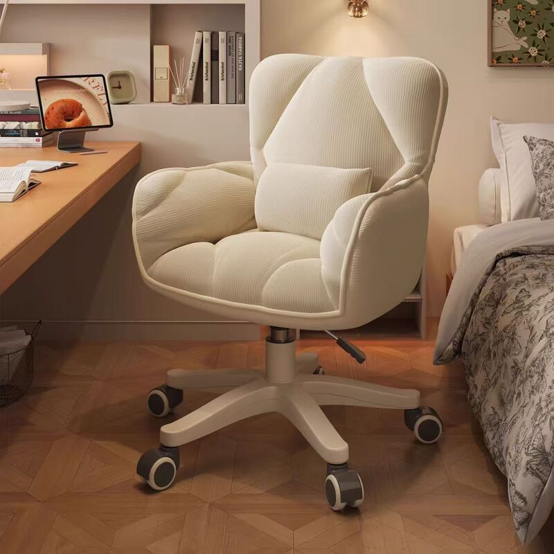 Comfortable for Long Sitting, Home Use, Girls' Bedroom Makeup Chair, Study Office Swivel Chair, Student Adjustable Desk Computer Chair Comfortable for Long Sitting, Home Use, Girls' Bedroom Makeup Chair, Study Office Swivel Chair, Student Adjustable Desk Computer Chair