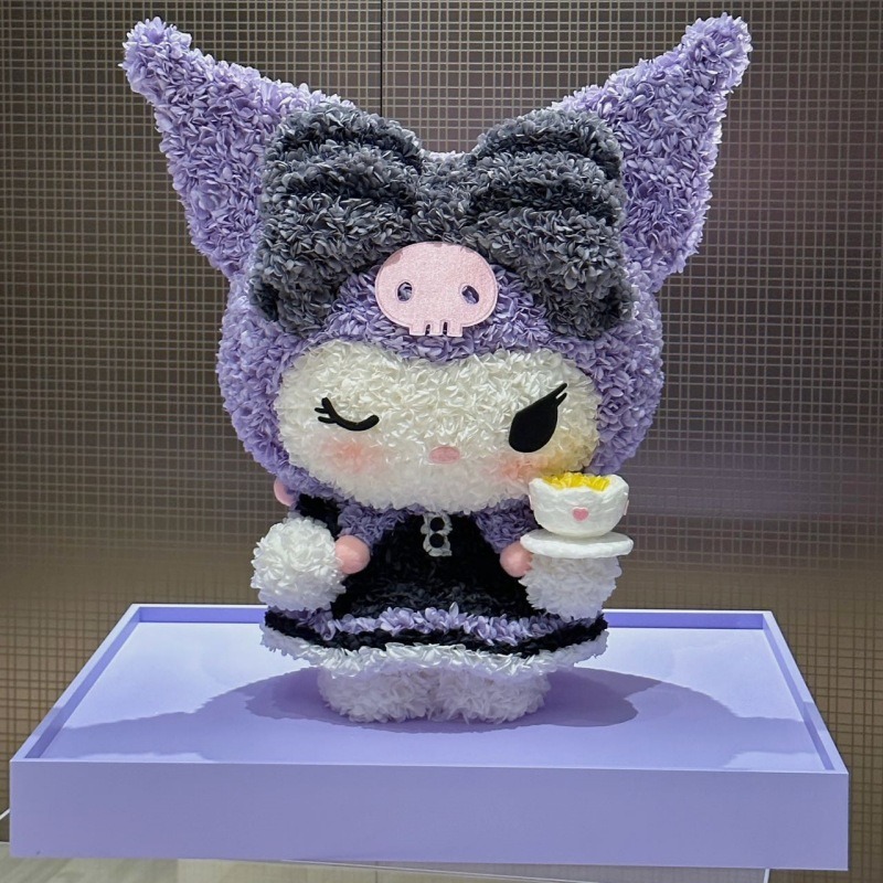 バレンタインデー永生花クロミかわいいアクリル真花置物七夕は彼女の誕生日プレゼント卸売りをします。|undefined