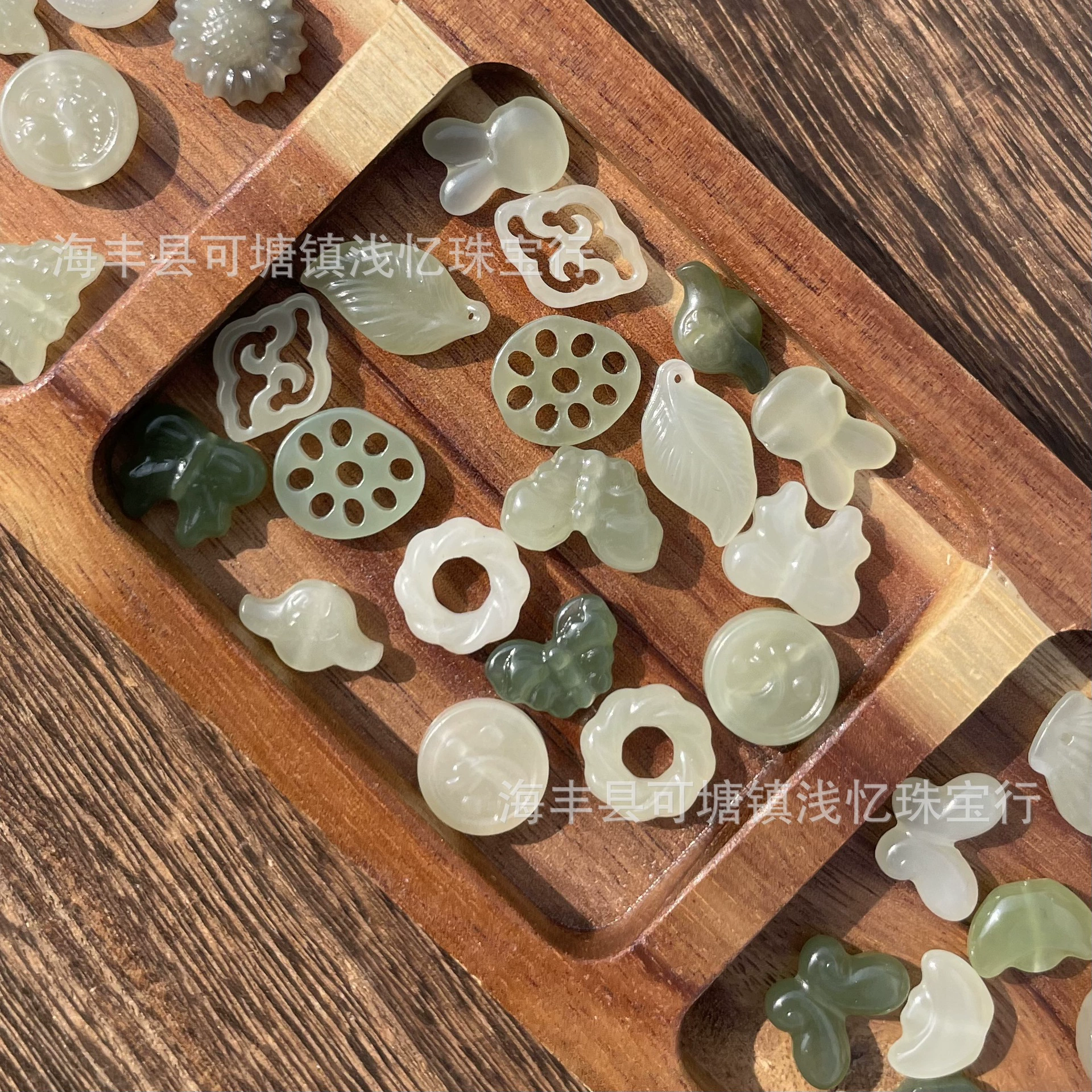 Натуральный нефритовый гаджет diy листья бабочки с безопасной пряжкой ручной работы с бисером аксессуары браслет