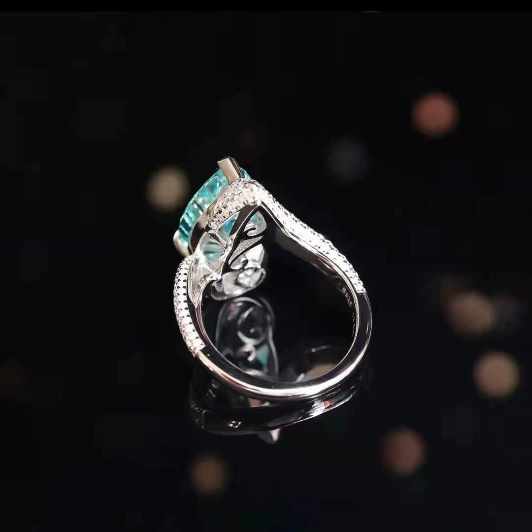 Сеть Tourmaline синтезированное кольцо одного размера в форме капли