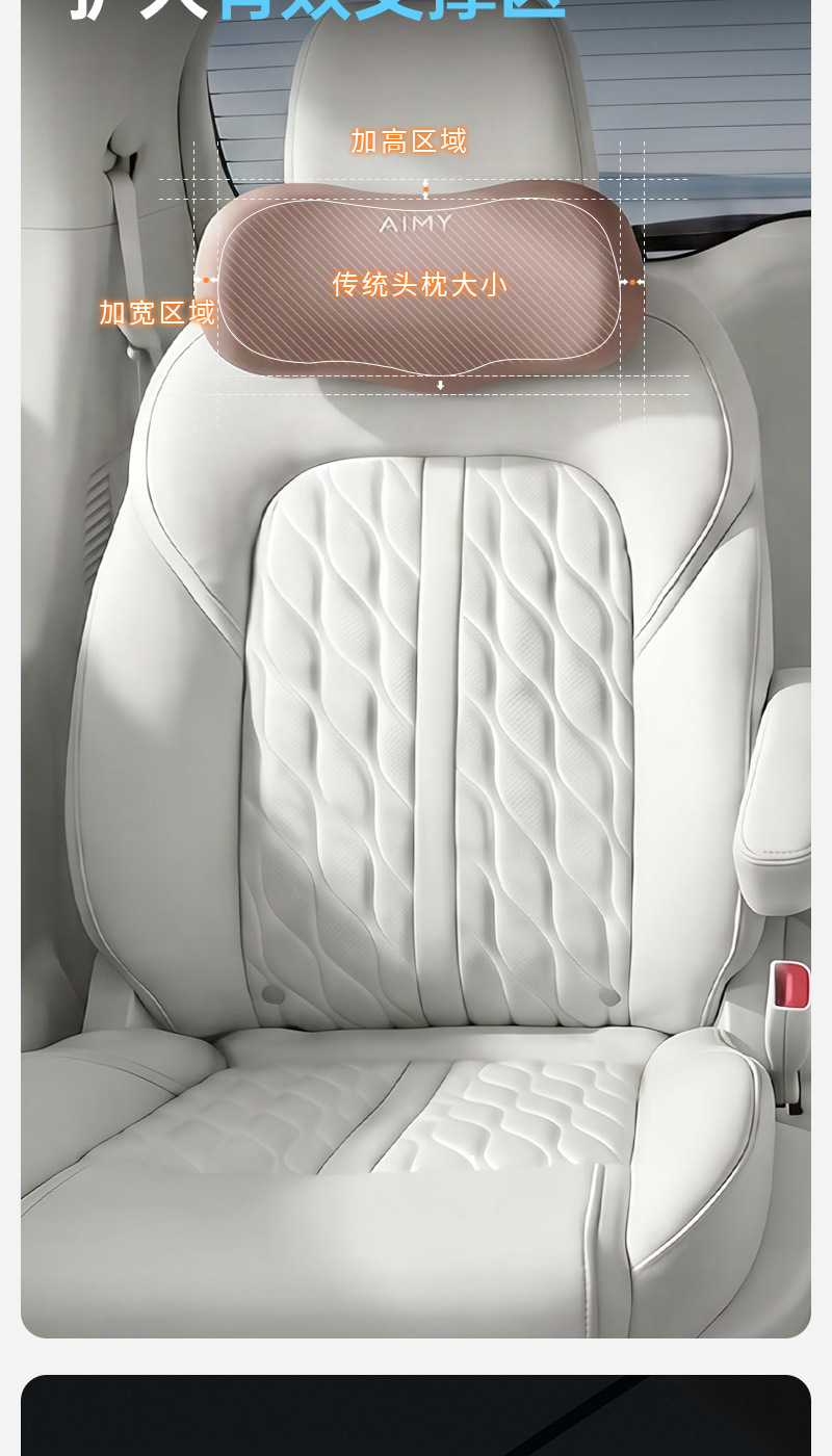Soft Memory Foam Car Headrest, Breathable Neck Pillow, Comfortable Slow Rebound Sleeping Aid, Driver's Neck Pillow