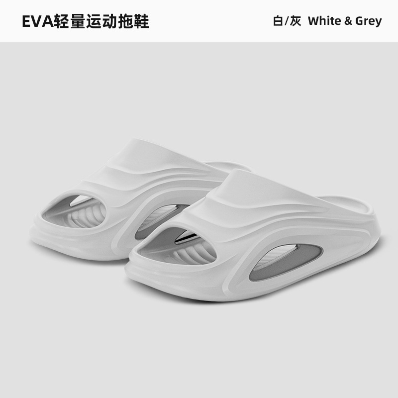 Zapatillas de hombre EVA de fondo grueso para verano para uso doméstico antiderrapante interior y exterior para hombres zapatillas casuales frías