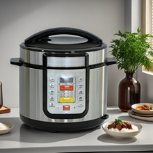 外貿歐英規4-5人6升電壓力鍋家用雙膽電飯高壓鍋燉鍋一體鍋大內膽