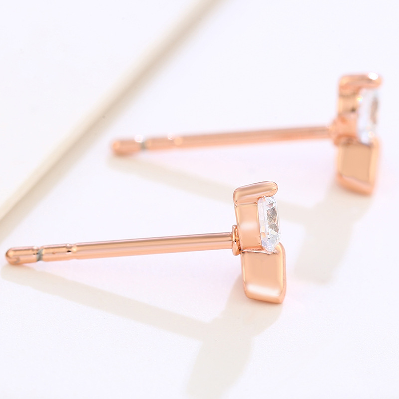 Joyería de Xusing sola serie de Piedra simple pequeño mini precioso Stud pendientes nicho femenino diseño de moda joyería del oído al por mayor