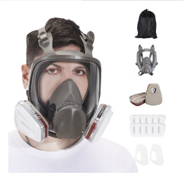 Máscara facial Máscara Fábrica química Antivirus avanzado Antipolvo Protección facial completa Pintura en aerosol Gas químico especial formaldehído sulfuro de hidrógeno