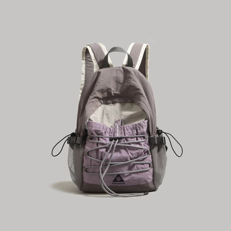 批发简约双肩包新款女大学生书包户外运动背包登山包短途旅行包|undefined
