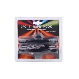 In-Stock Direct Shipment: Zinc Alloy Chrome-Plated Car Tow Hook, Zinc Die-Cast Black Powder-Coated Trailer Hook