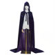 in stock Halloween cape velvet cape hooded medieval vampire shawl female cospla