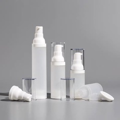 メーカースポット分注ボトル20ml 30ml 50mlフロスト卓上真空ボトルppローションボトル噴霧プレスボトル