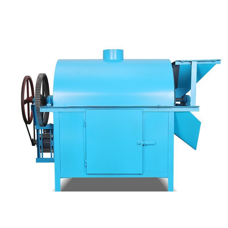 Máquina de fritura comercial automática multifuncional para semillas de maní, semillas de sésamo, granos, grano grueso, máquina de fritura de tambor