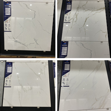 特价亮光爵士白连纹瓷砖地砖600x600卧室白色灰色商场门面地板砖