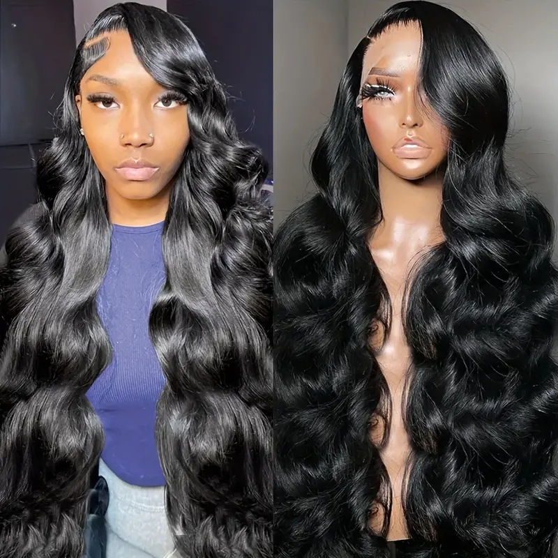 Synthetic Lace Front Body Wave Wig For Natural Hairstyle_voghion.com