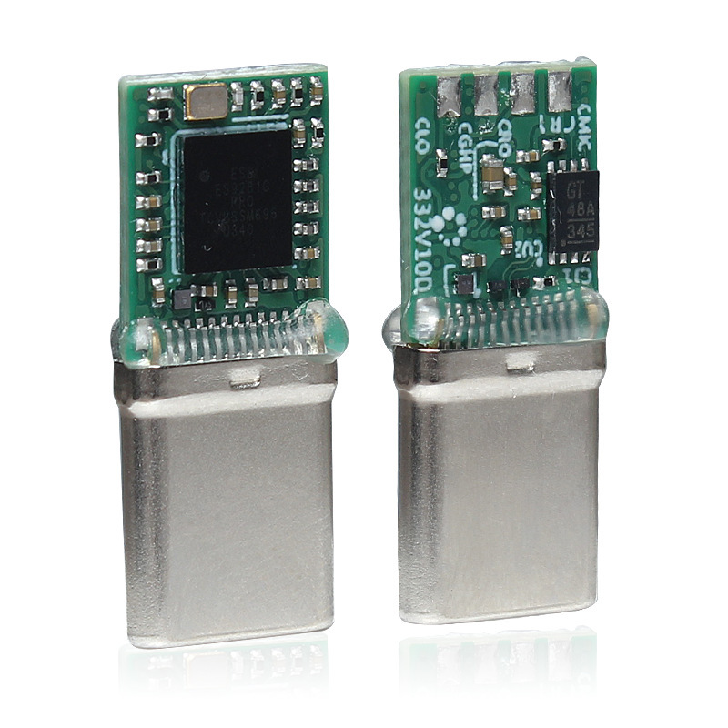 Es9281cアダプターes9281c proイヤホンtype cポータブルdacデコーダdsd耳置き线hifi|undefined