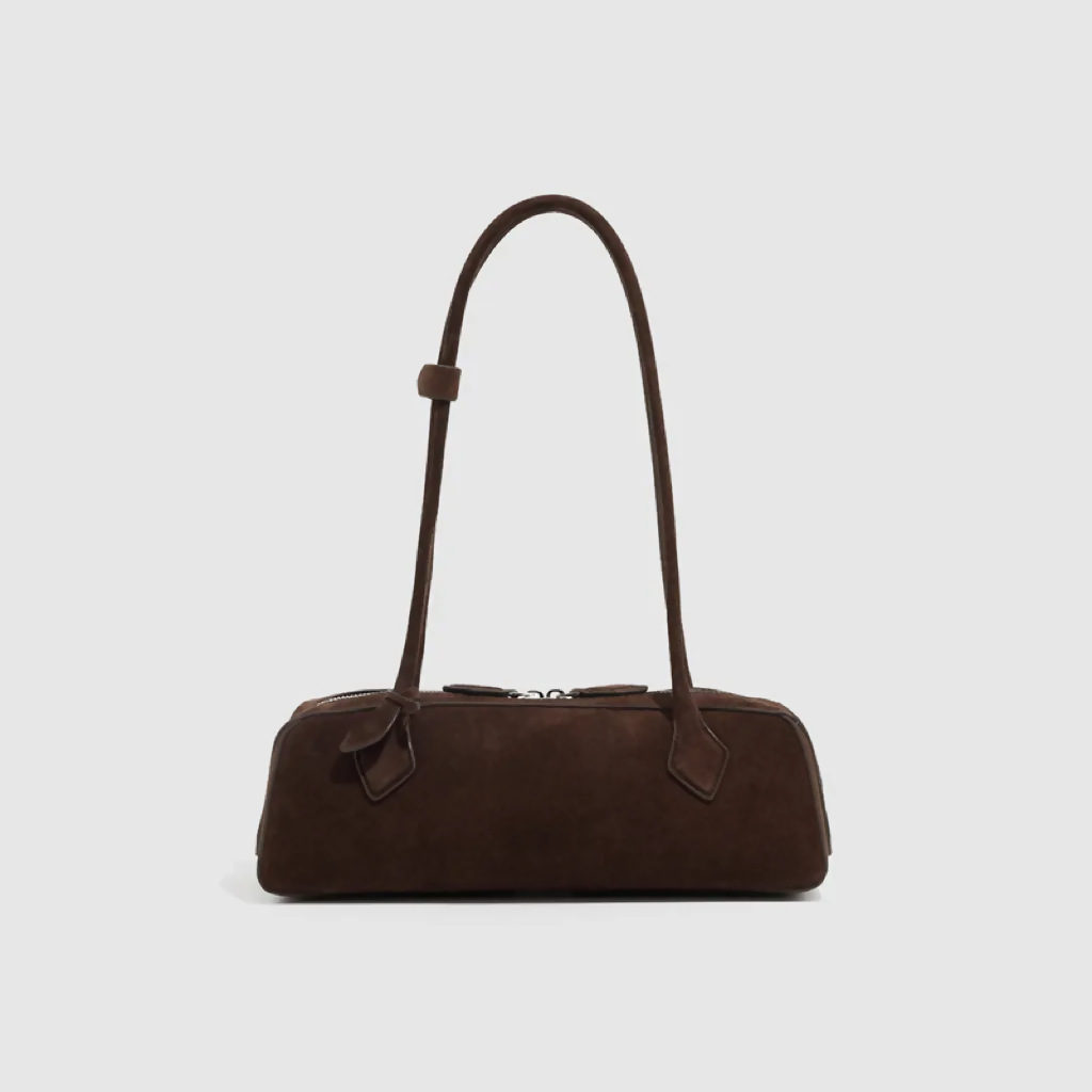 Fashionable Women's Leopard Print Baguette Bag, Niche Retro Underarm Shoulder Bag, High-End Spotted Long Bag - Thumbnail 8
