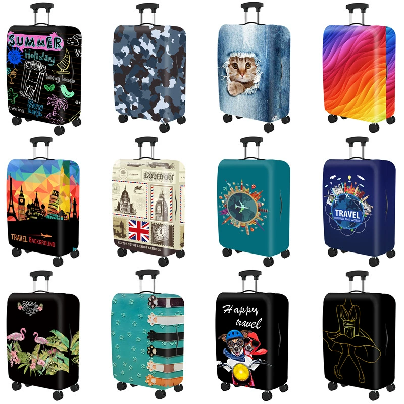 Толстый эластический чехол для багажа Защитный чехол для чемодана Защитный чехол для чемодана