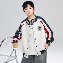 男童春装棒球服外套2025新款中大童春秋款炸街上衣儿童运动时髦潮