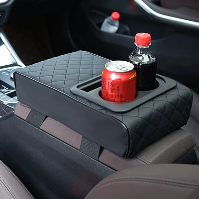 armrest box pad water cup: Armrest box pad
