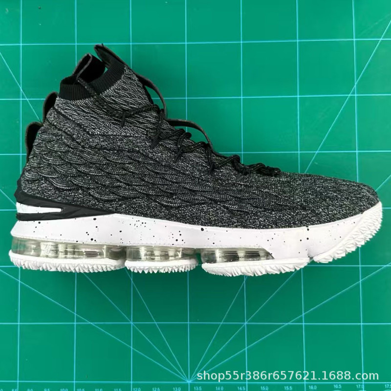 Putian Wholesale Lebron 15 Basketball Shoes, Summer Breathable Men's Sports Shoes, Versatile Mesh Sneakers, Trendy Military-Style Shoes Putian Wholesale Lebron 15 Basketball Shoes, Summer Breathable Men's Sports Shoes, Versatile Mesh Sneakers, Trendy Military-Style Shoes