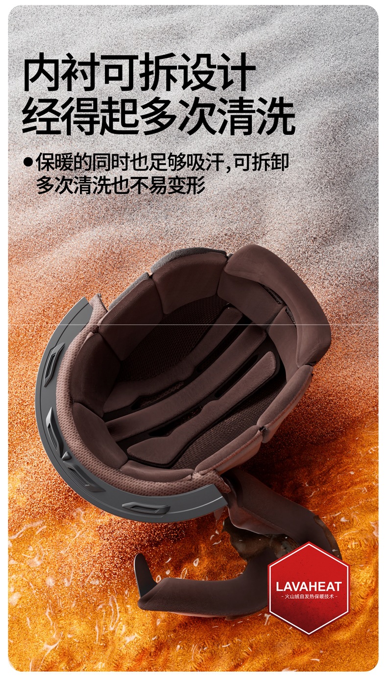 Electric Motorcycle Helmet for Men and Women Winter Warm
