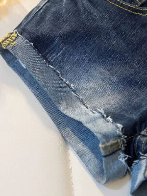 Denim shorts (teen) American style, fitted hip-accented summer shorts, sizes XS–XL