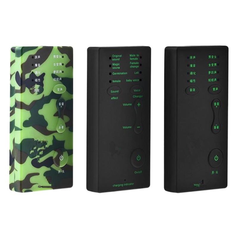 Computadora/teléfono móvil tarjeta de sonido mini cambiador de voz con un solo clic belleza voz pollo juego anclaje grabación cambiador de voz