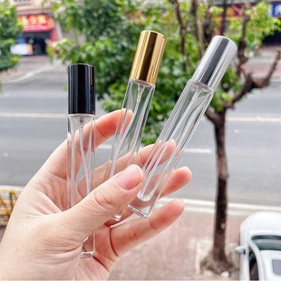 10ml perfume bottle small sample perfume bottle transparent glass spray bottle empty bottle travel packaging factory wholesale