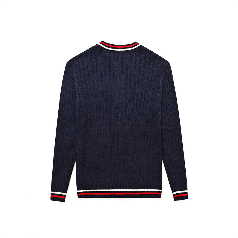 영국 스타일 학교 유니폼 스웨터 퓨어 코튼 카디건 코트 여성용 니트 긴팔 가을 및 겨울 정원 옷 대학 스타일 학생 클래스 옷