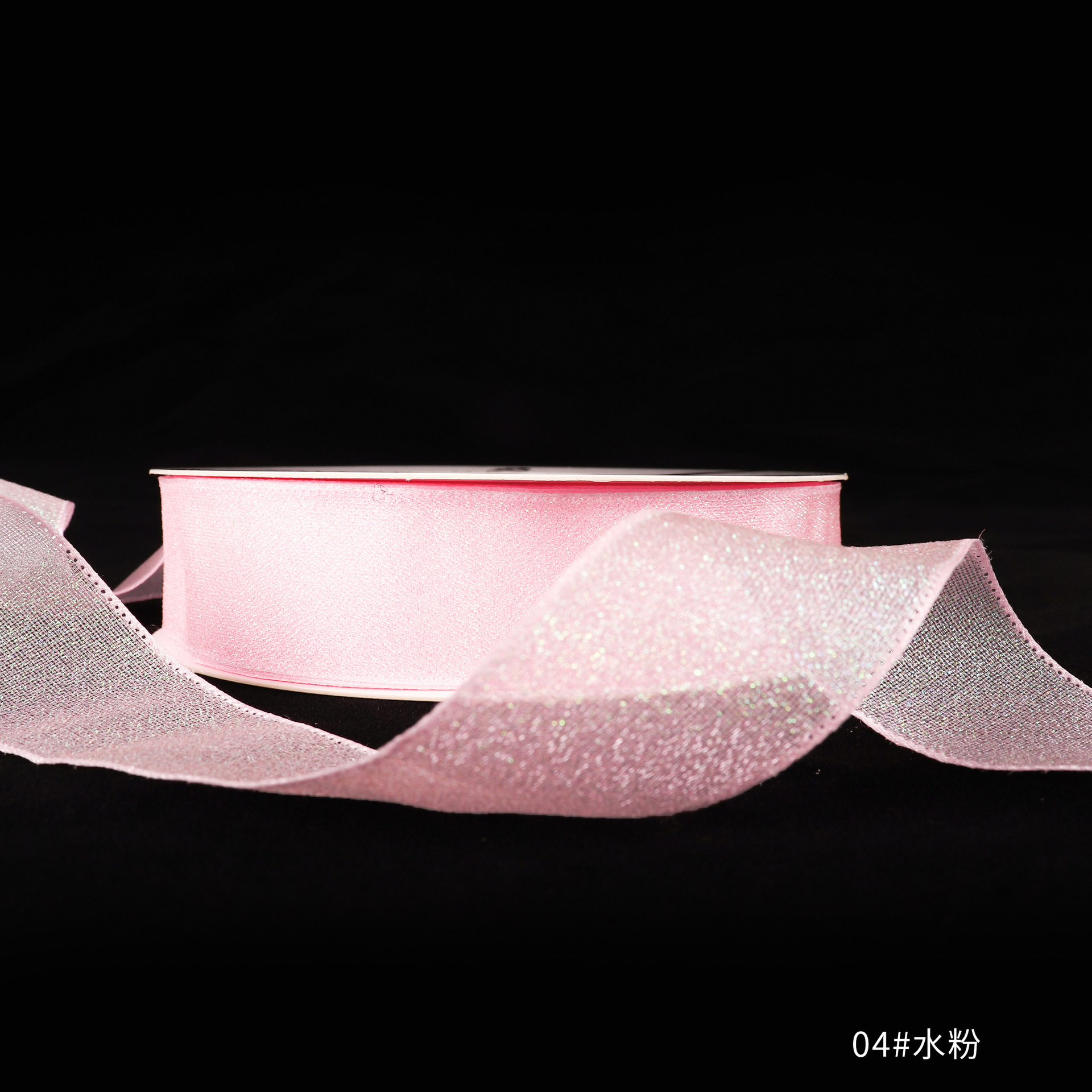 Fábrica de fiestas de flores al por mayor nuevo polvo brillante envasado de flores cintas de colores regalo de paquete de flores cintas de colores brillantes cintas