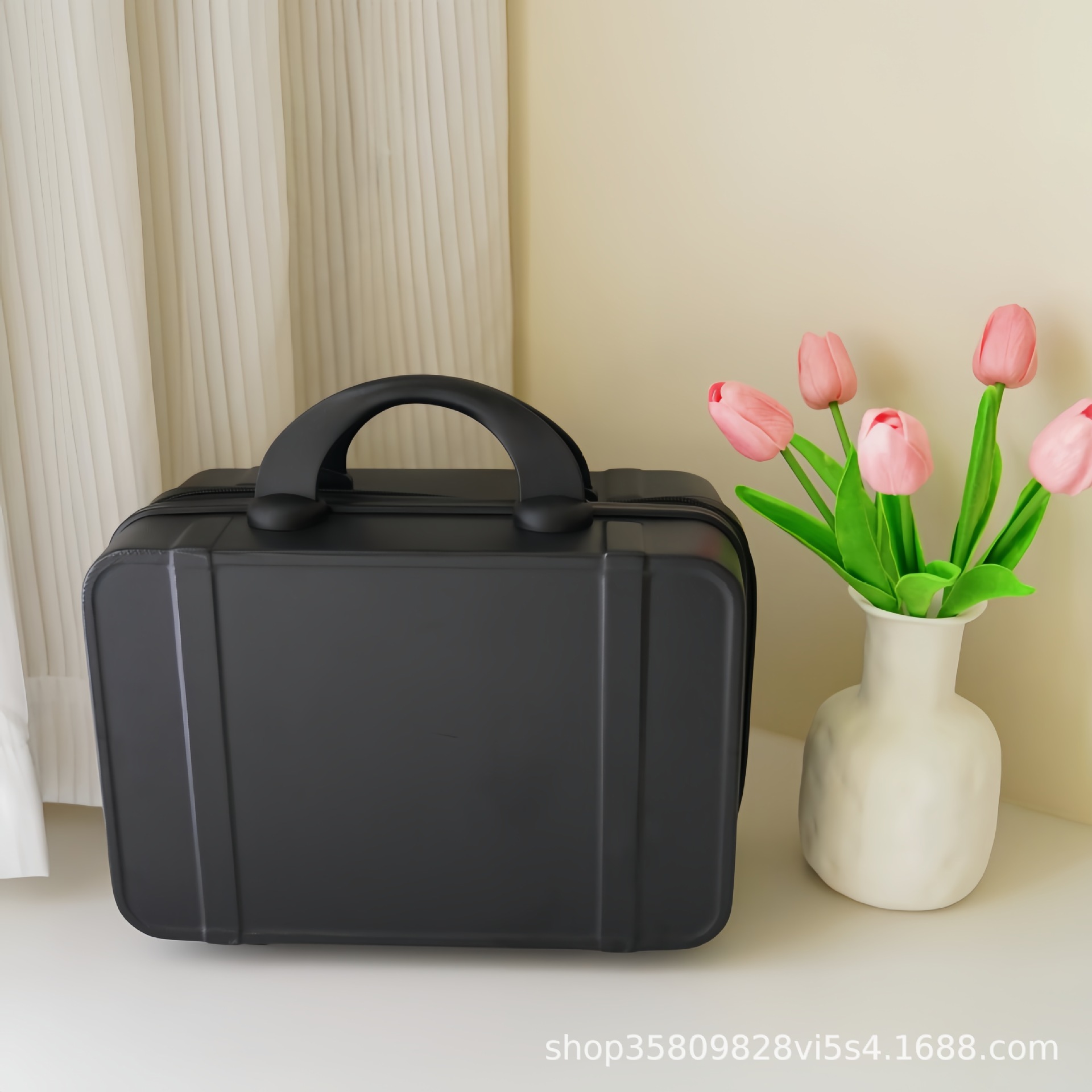 Mini maleta pequeña bolsa de cosméticos de 14 pulgadas, maleta de mujer de moda personalizada, equipaje ligero de corta distancia al por mayor