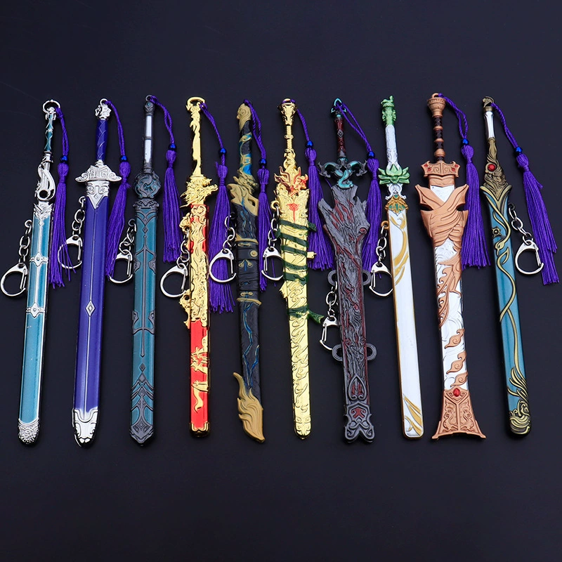 Yongjiujianjian игры вокруг китайского стиля Тайдао Тан Хэндао Черный Золотой Древний Меч Шаоян Сплав Модель Игрушка