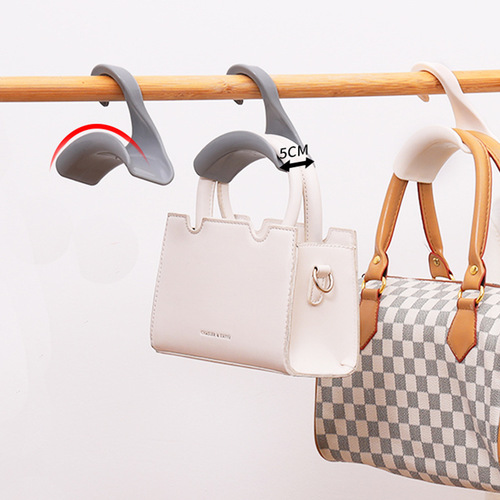 Widened bag hanger wardrobe hanging bag coat hook scarf hook storage rack hanging tie scarf home organizing rack
