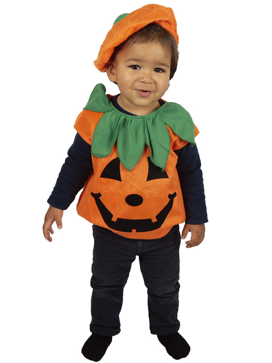 Los niños de Halloween traje de la calabaza del partido del funcionamiento de la etapa del traje de los niños de calabaza divertida ropa de distribución al por mayor