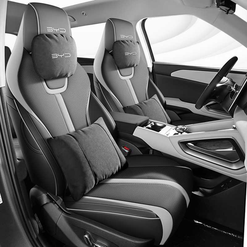 Modelə uyğun (Original) oturacaq örtükləri: BYD Universal Full Surround - ink-black-maybach-luxury-edition-note-car-model-year-rear-row-half-cover