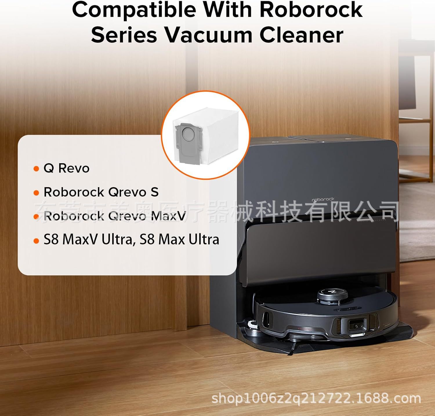 Roborock süpürme robotu P10/P20/Q Revo/V20/S8 dokunmamış toz torbası için uygundur