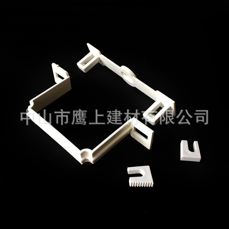 广东联塑方管管夹110*73方型排水管配件75*50管卡方管固定墙卡-阿里巴巴