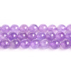 Jewelry, beads, necklace and bracelet, lavender accessory, crystal with amethyst, wholesale