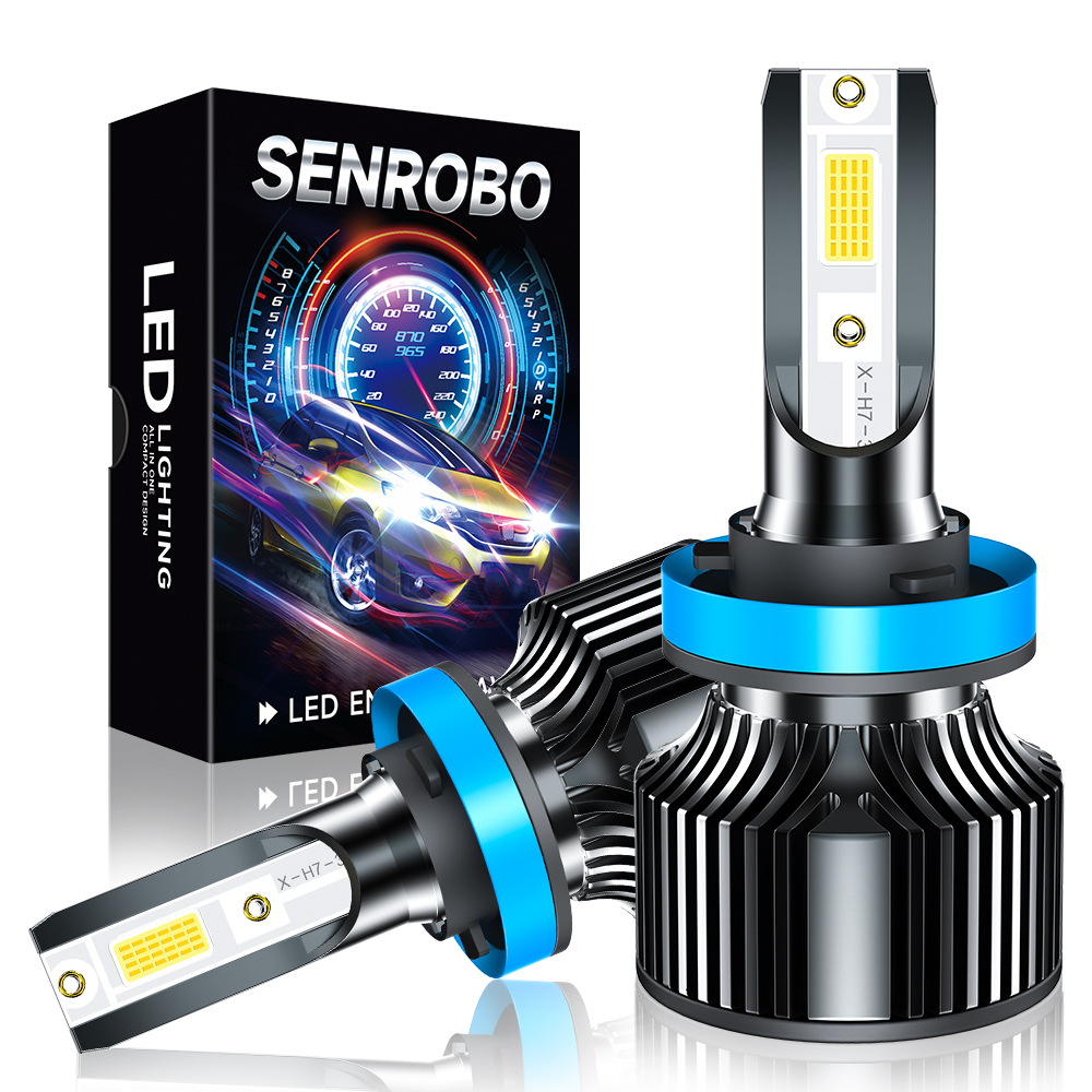 SENROBO automóvil LED delanteros cruzados venta caliente H1H7H11900590069012 luz brillante