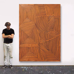 油絵の抽象的な玄関の装飾画の北欧の軽い豪華な客間のソファーの背景の壁は着地して大幅に絵のメーカーの卸売りを掛けます。