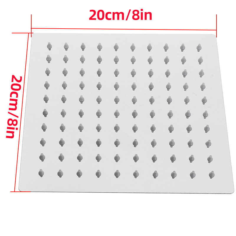 201 stainless steel shower head, overhead spray, pressurized bathroom shower head, shower set, household shower head Specification drawing