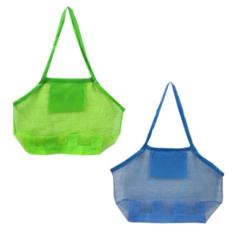 Bolsa de almacenamiento plegable para niños, bolsa de aseo de malla multicapa, bolsa de playa grande, bolsa de almacenamiento portátil para juguetes, disponible en stock