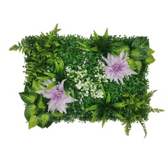 造花ダリア人工芝人工芝生植物造園壁フェイク芝生40*60CM装飾