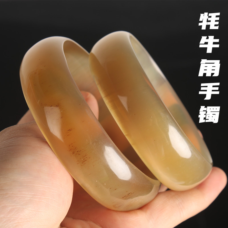 天然牛角ブレスレット 白ヤク角ブレスレット 牛角ワイドブレスレット ブレスレット 牛角櫛 工場直販|undefined