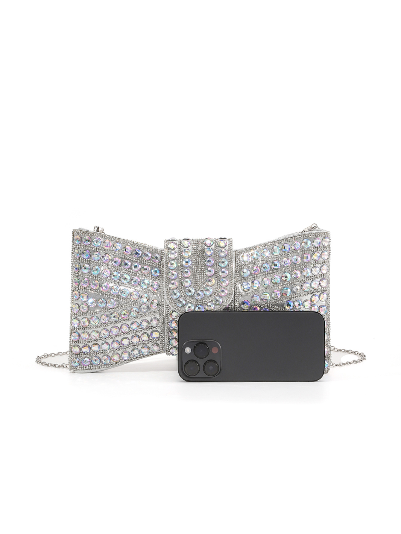 Evening Bag Bags Type Party, Street, Shopping Occasion Glass Bow Knot Bow Type Evening Bags