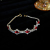 Crystal, adjustable zirconium, advanced bracelet, cute jewelry, light luxury style, high-quality style