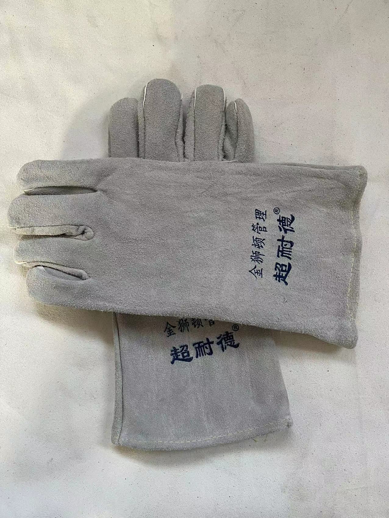 A级头层全牛皮防火线电焊工手套 劳保皮手套焊接手套耐热手套