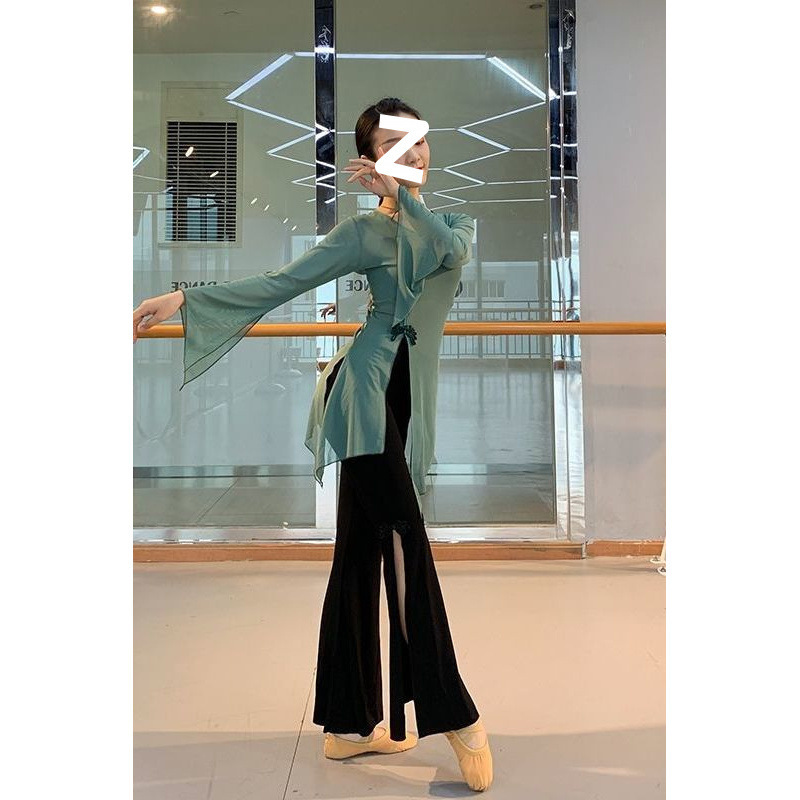 Classical Dance Practice Clothes, Rhyme Gauze Clothes, Ancient Chinese Dance Dance Clothes, Art Examination Body Suits, Modern Dance Performance Clothes