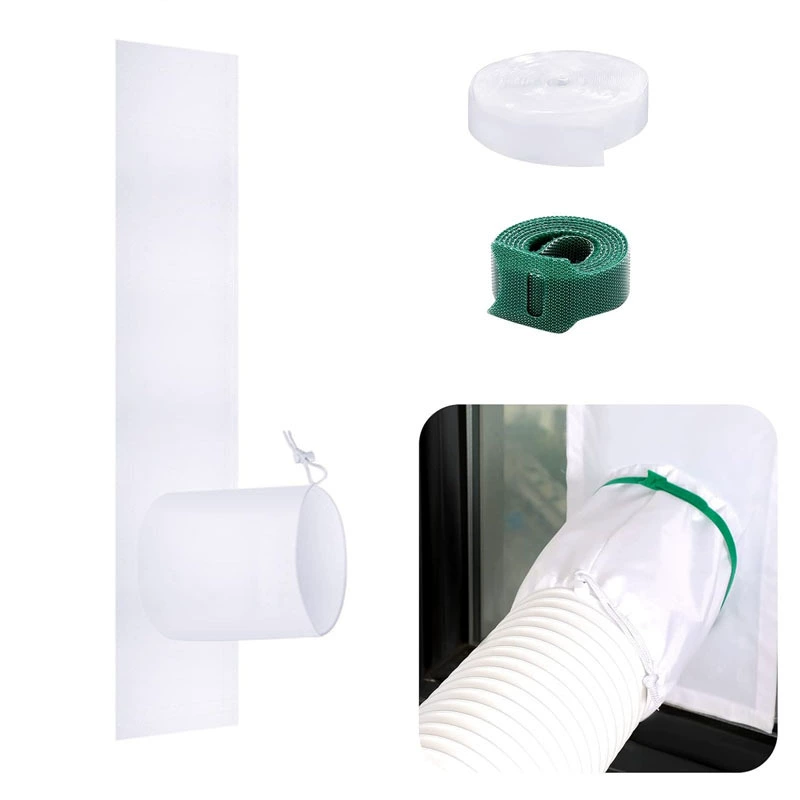 Портативный оконный комплект для кондиционера Уплотнительная лента для окна Утолщенная нейлоновая уплотнительная ткань для кондиционера Уплотнение для мобильного кондиционера Мягкая ткань