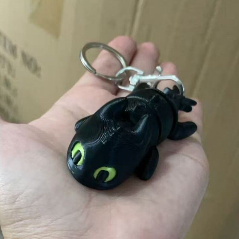 3D打印玩具跨境爆款驯龙高手办无牙仔光煞龙关节可动摆件玩具模型|undefined
