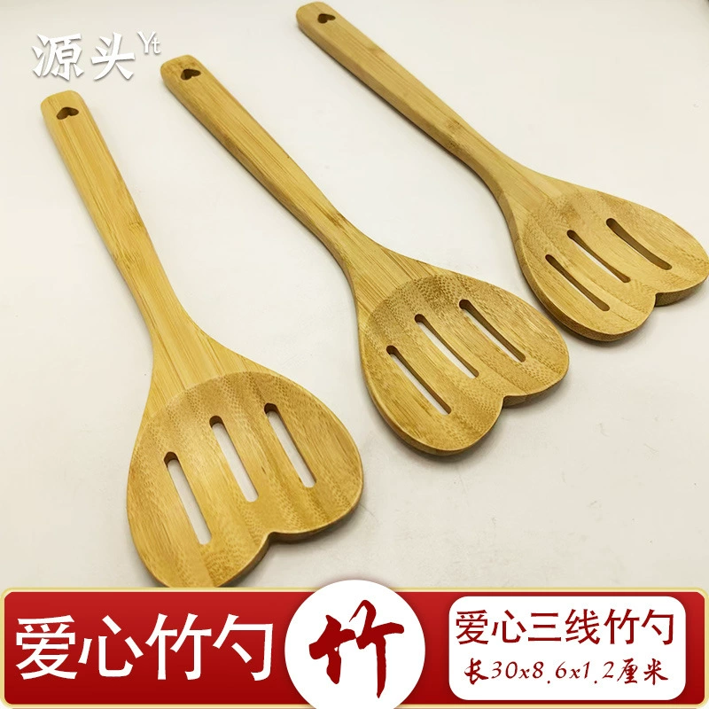 Бамбуковая лопатка в форме сердца с бамбуковым сердечком, бамбуковая ложка, бамбуковая деревянная ложка Amazon в форме сердца, бамбуковая деревянная лопатка в наличии, бамбуковая ложка в форме сердца, кухонная лопатка.