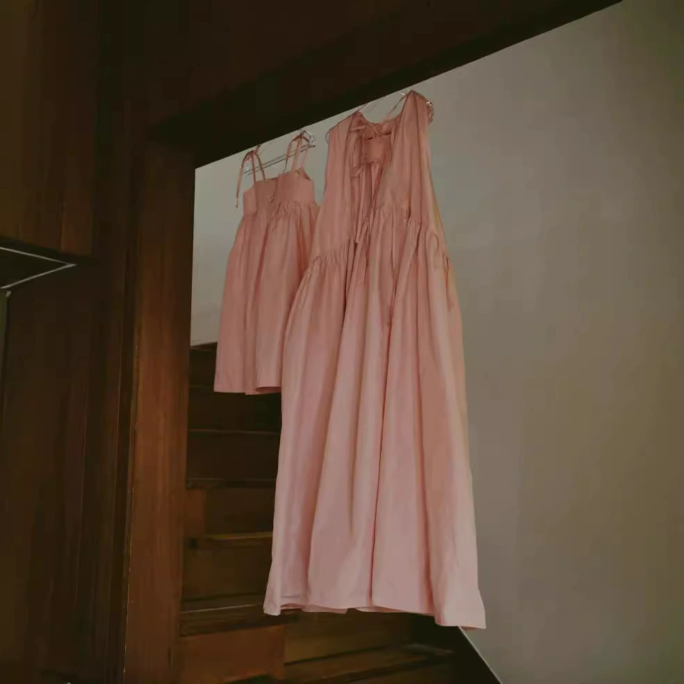 Весенний новый стиль высокой четкости, японский стиль, ленивое французское романтическое платье, свободный силуэт, повседневная тонкая длинная юбка